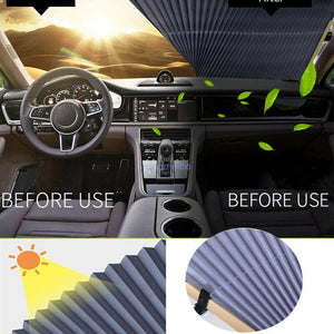 pare-soleil rétractable pour voiture avec protection automatique